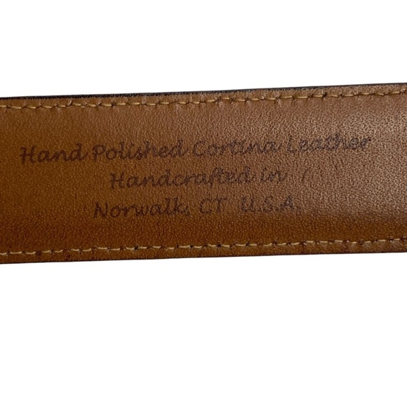 TRAFALGAR Cortina Leather Men’s Belt 36 in Black - Picture 3 of 7